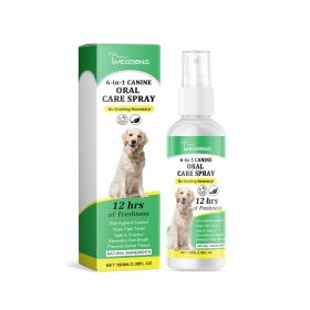 Yegbong Pet Oral Spray - Dog care, cleans pet's oral cavity, eliminates bad breath and yellow teeth, convenient care